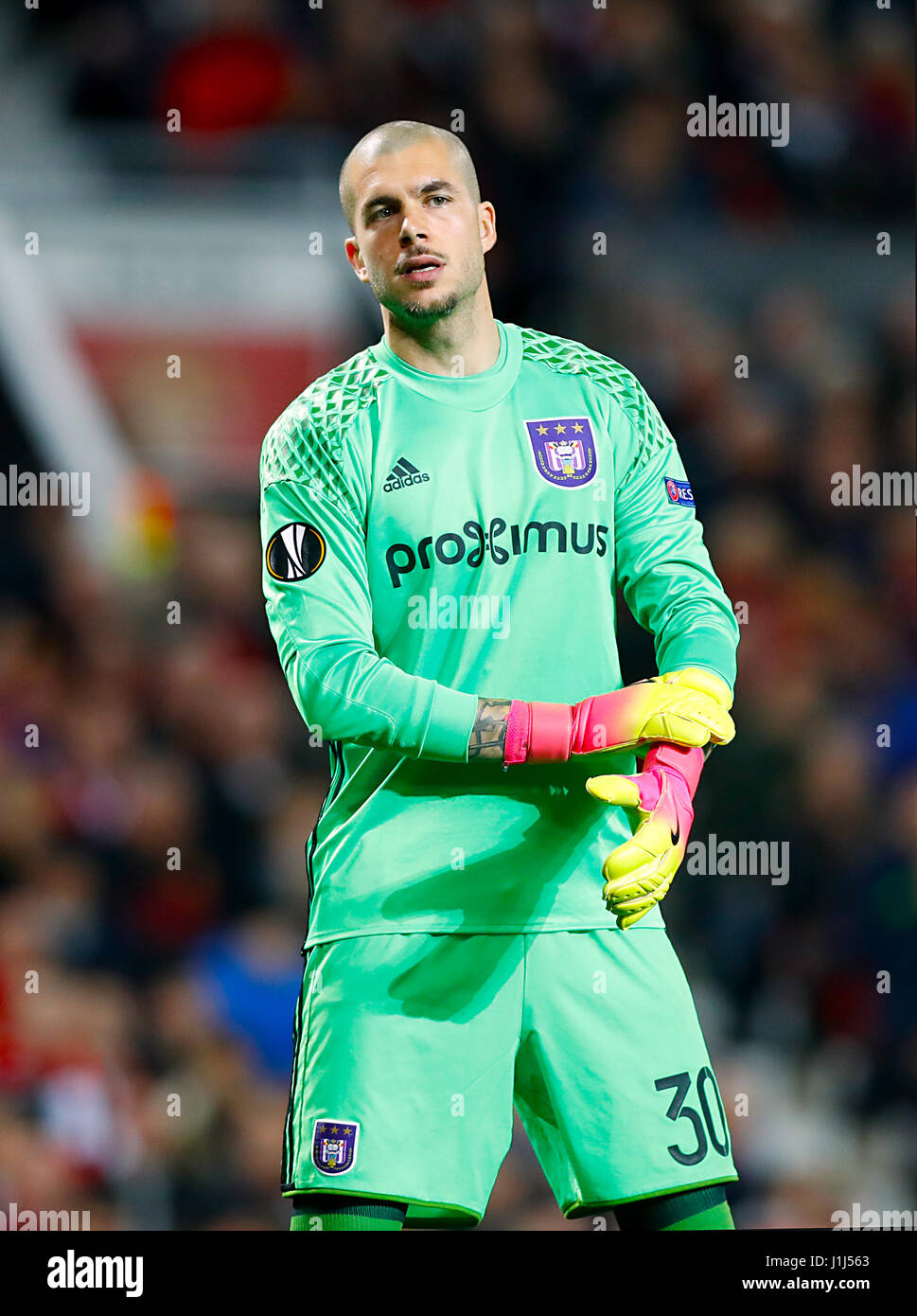 Goalkeeper Ivan Ruben Martinez, Anderlecht Stock Photo - Alamy