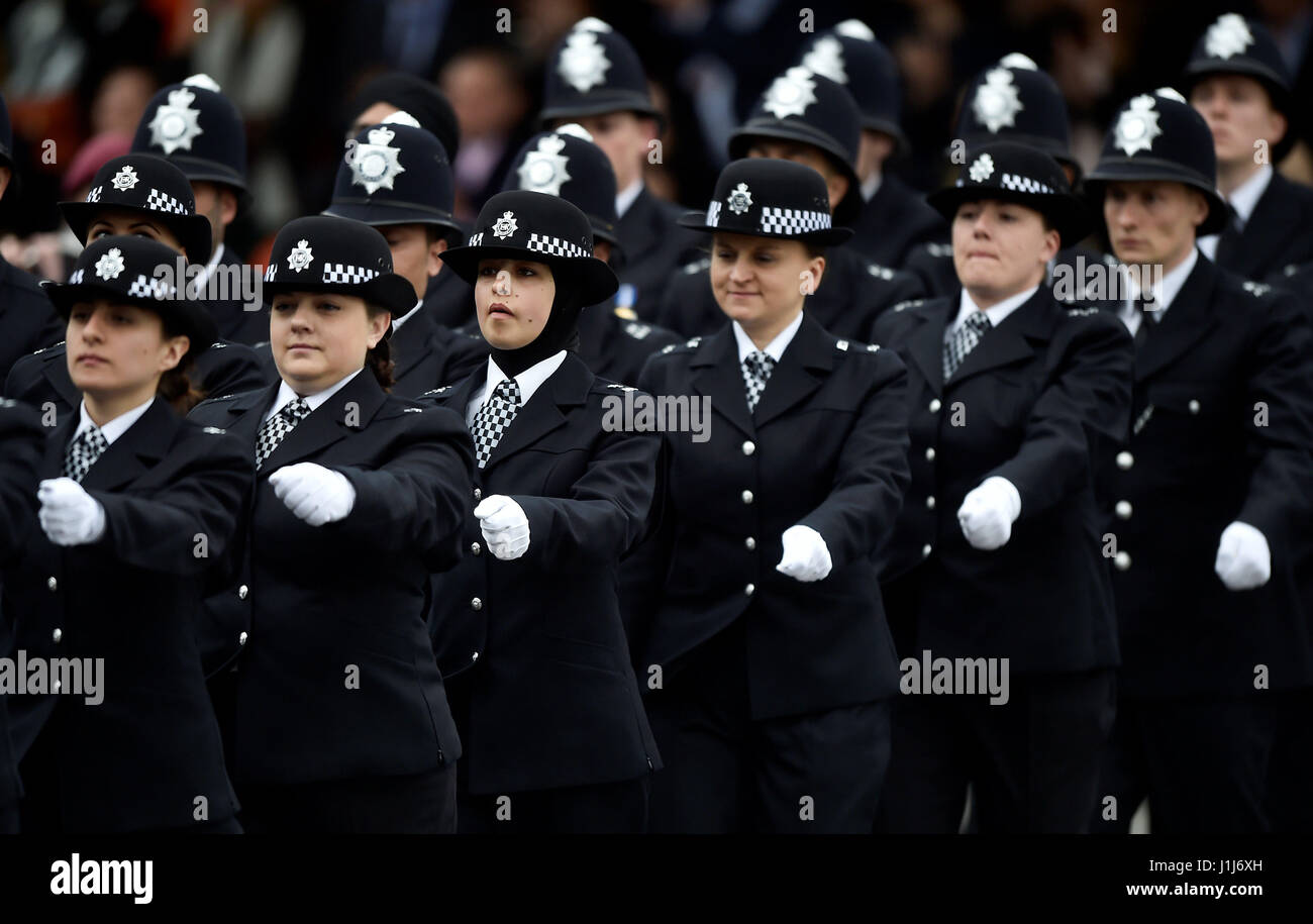 New Metropolitan Police officers during their passing-out parade at the Police  Academy in Hendon, London Stock Photo - Alamy