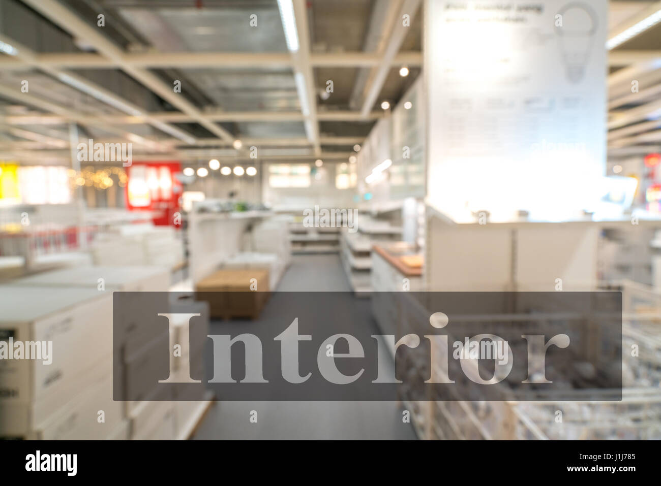 Warehouse or storehouse with blur background Stock Photo - Alamy