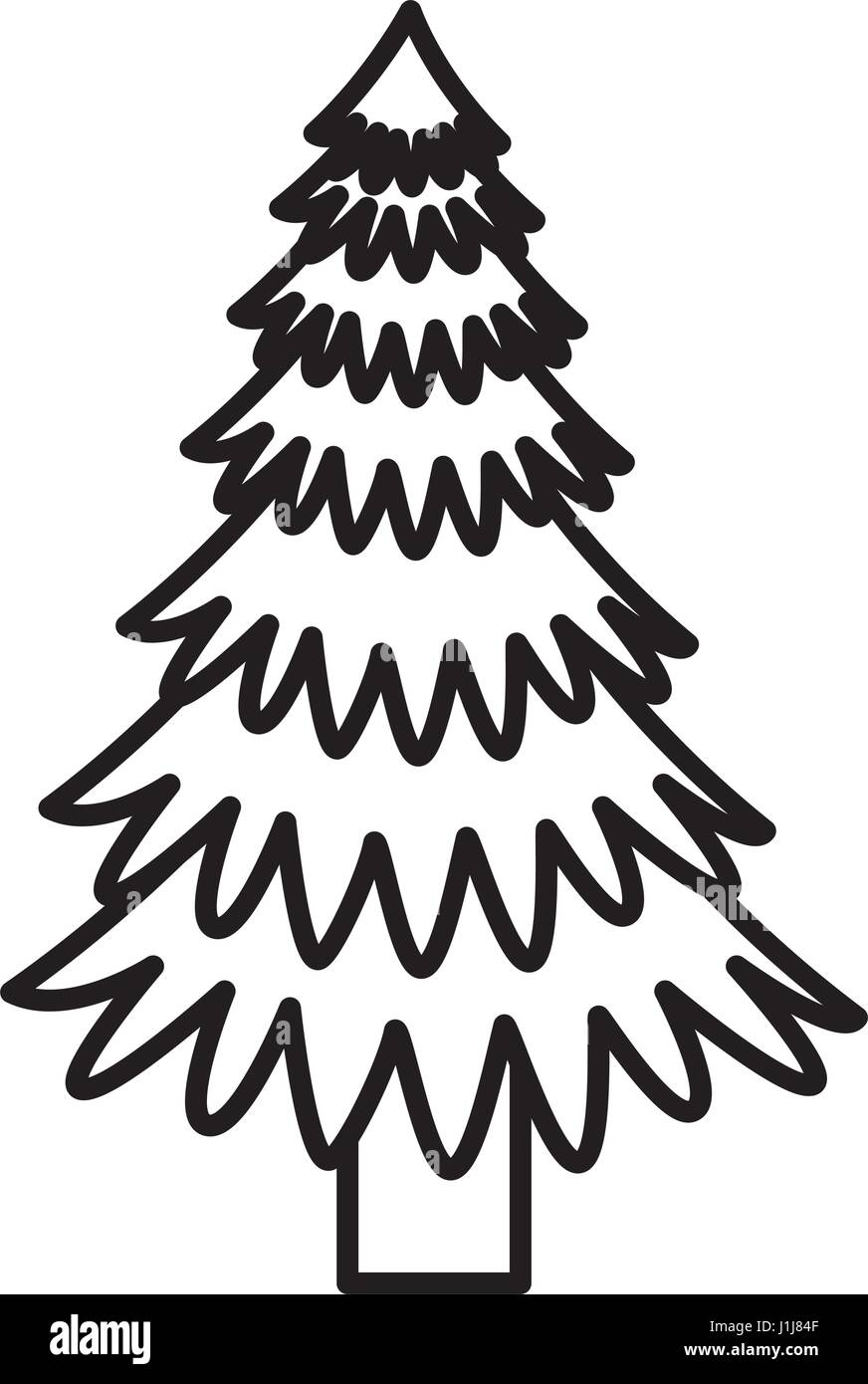 pine tree plant icon Stock Vector Image & Art - Alamy