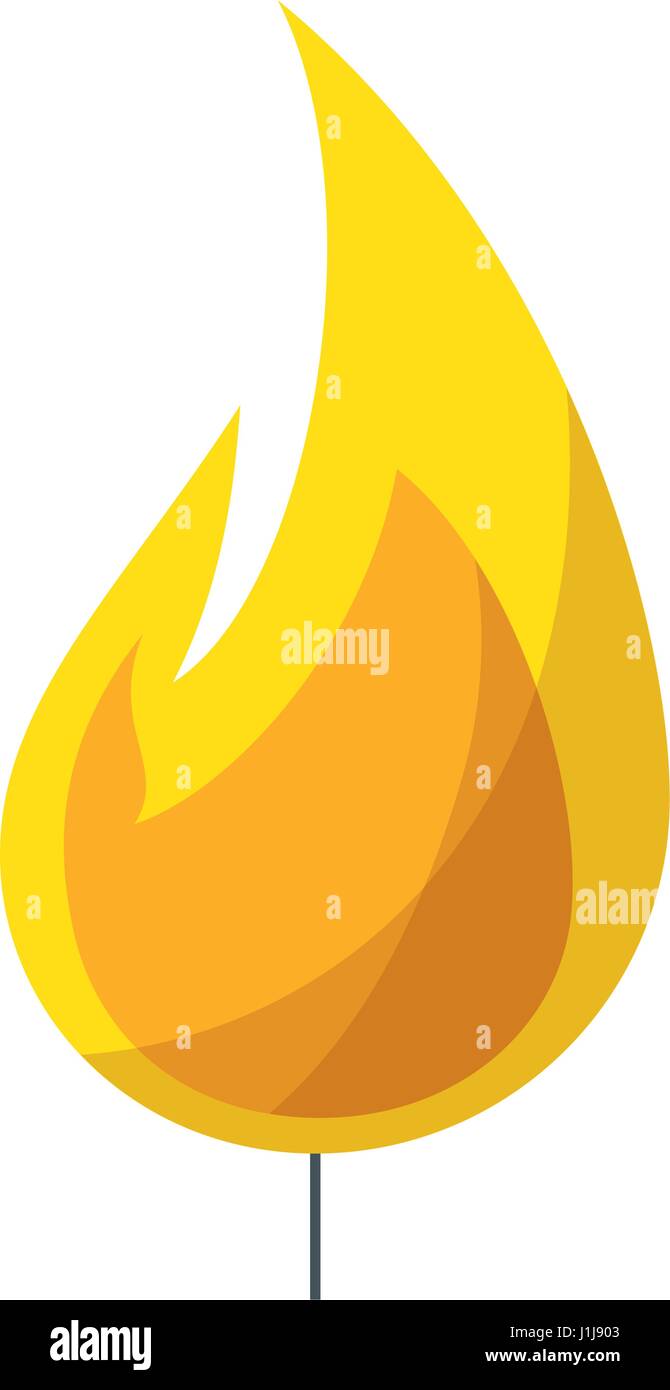 fire flame isolated icon Stock Vector Image & Art - Alamy