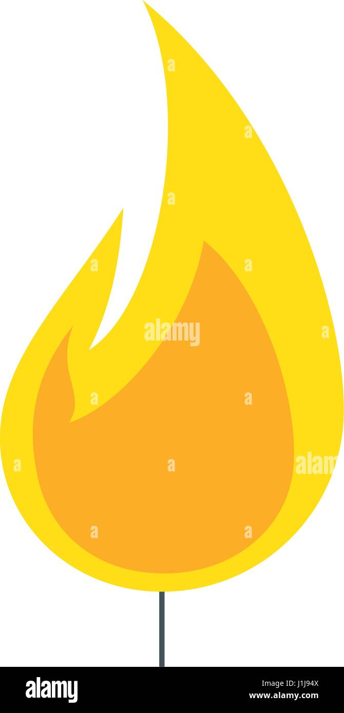 fire flame isolated icon Stock Vector Image & Art - Alamy