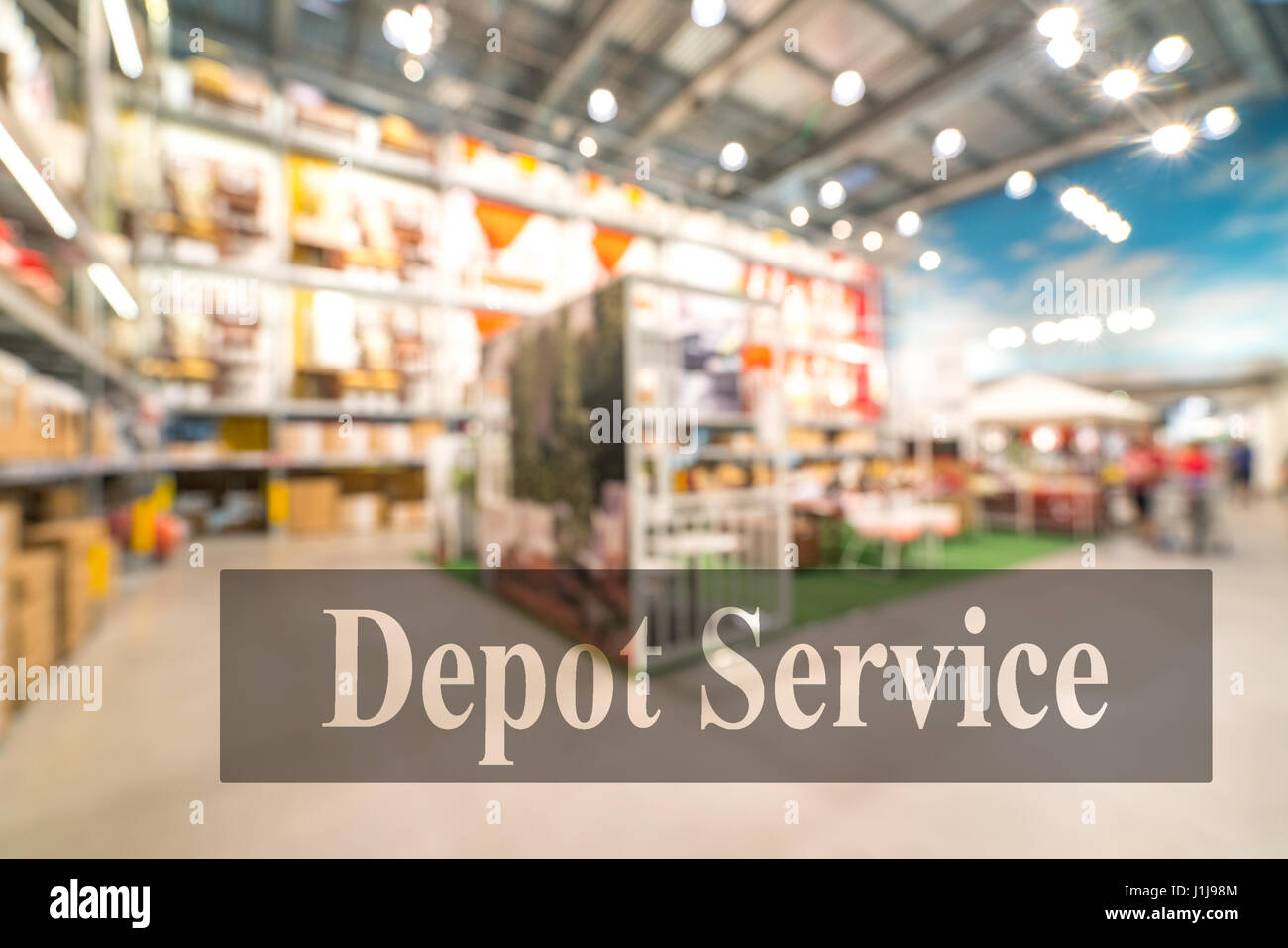 Warehouse or storehouse with blur background Stock Photo - Alamy