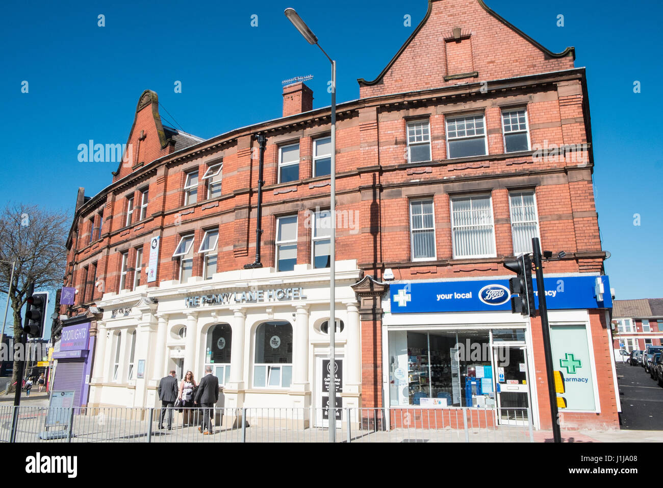 Penny Lane,area,made, famous, by Beatles,Liverpool,Merseyside,England