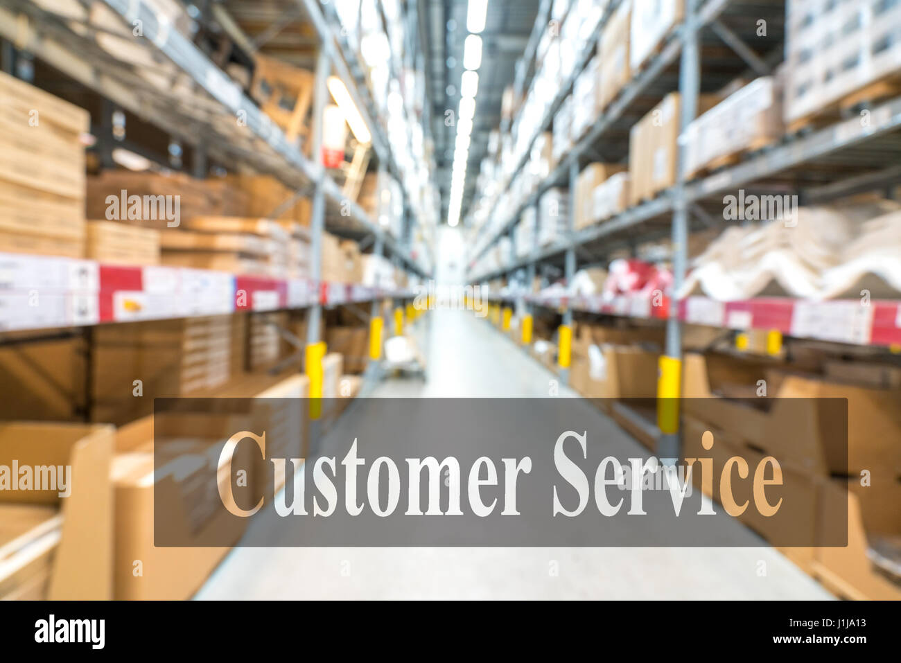 Warehouse or storehouse with blur background Stock Photo - Alamy
