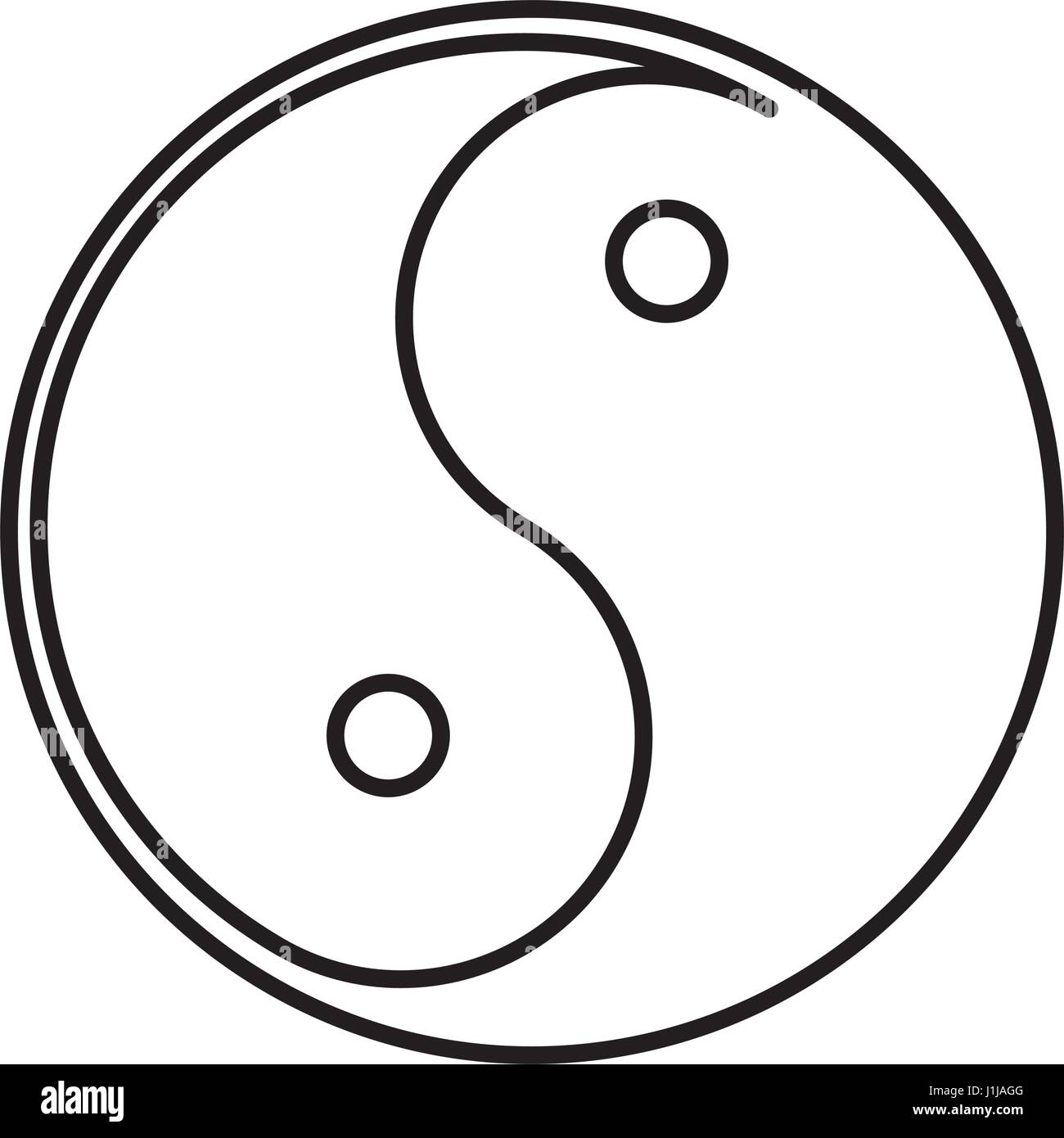 The yin and the yang stock vector image art alamy