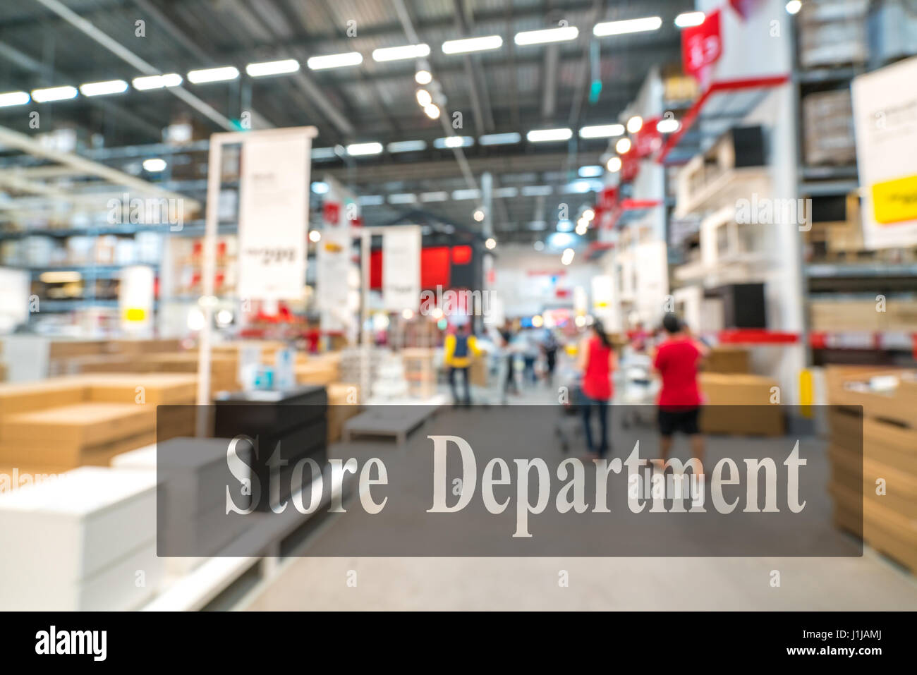 Warehouse or storehouse with blur background Stock Photo - Alamy