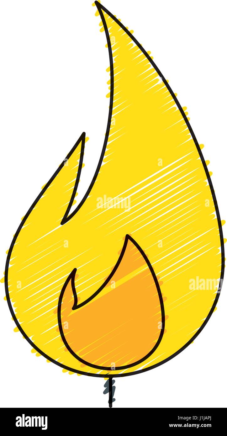 fire flame isolated icon Stock Vector Image & Art - Alamy