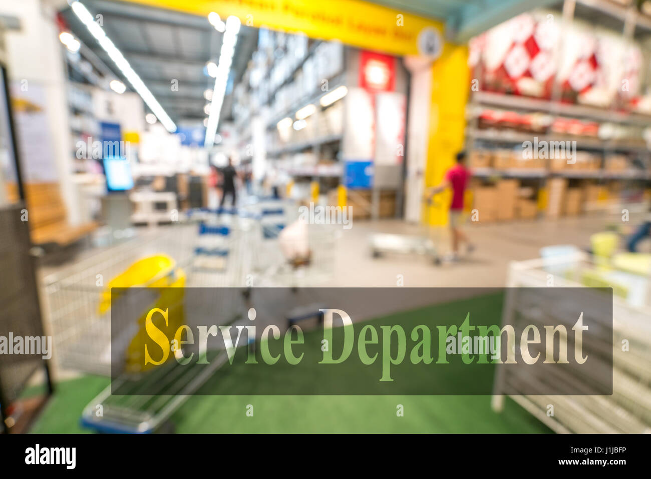Warehouse or storehouse with blur background Stock Photo - Alamy