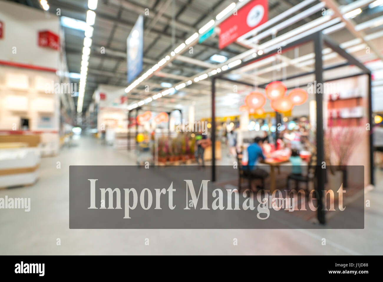 Warehouse or storehouse with blur background Stock Photo - Alamy