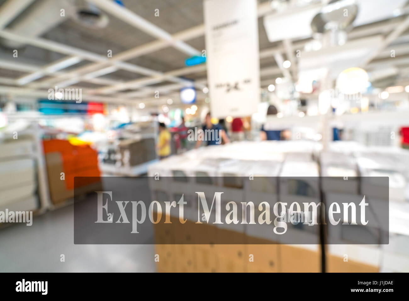 Warehouse or storehouse with blur background Stock Photo - Alamy