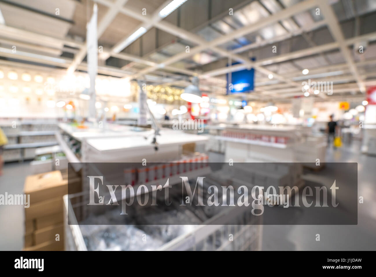 Warehouse or storehouse with blur background Stock Photo - Alamy