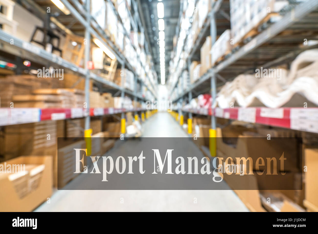 Warehouse or storehouse with blur background Stock Photo - Alamy