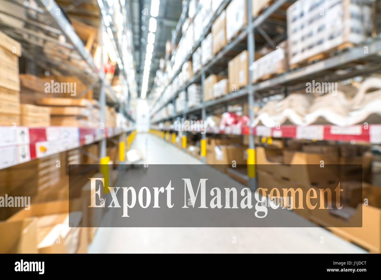 Warehouse or storehouse with blur background Stock Photo - Alamy