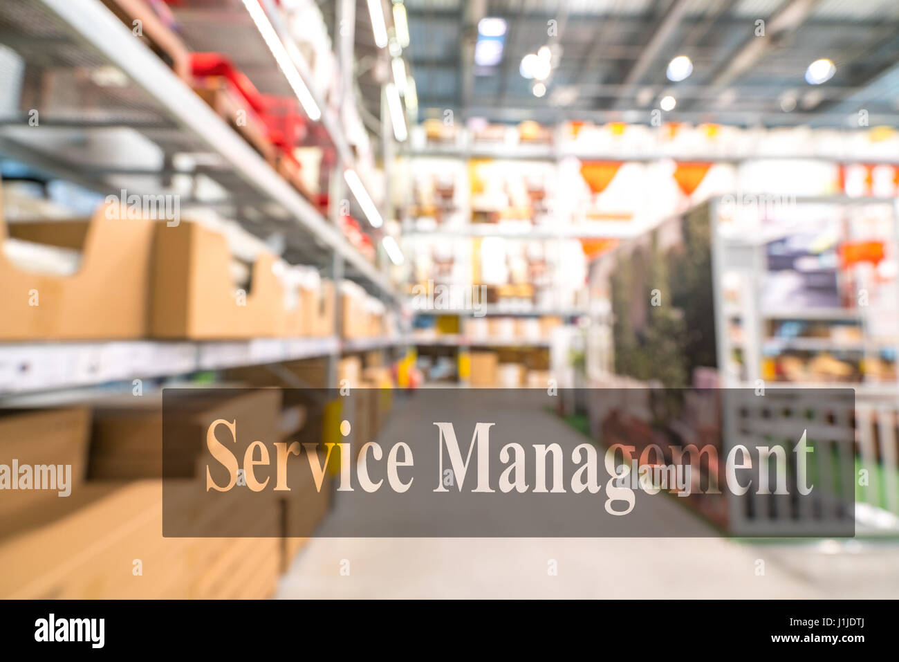 Warehouse or storehouse with blur background Stock Photo - Alamy