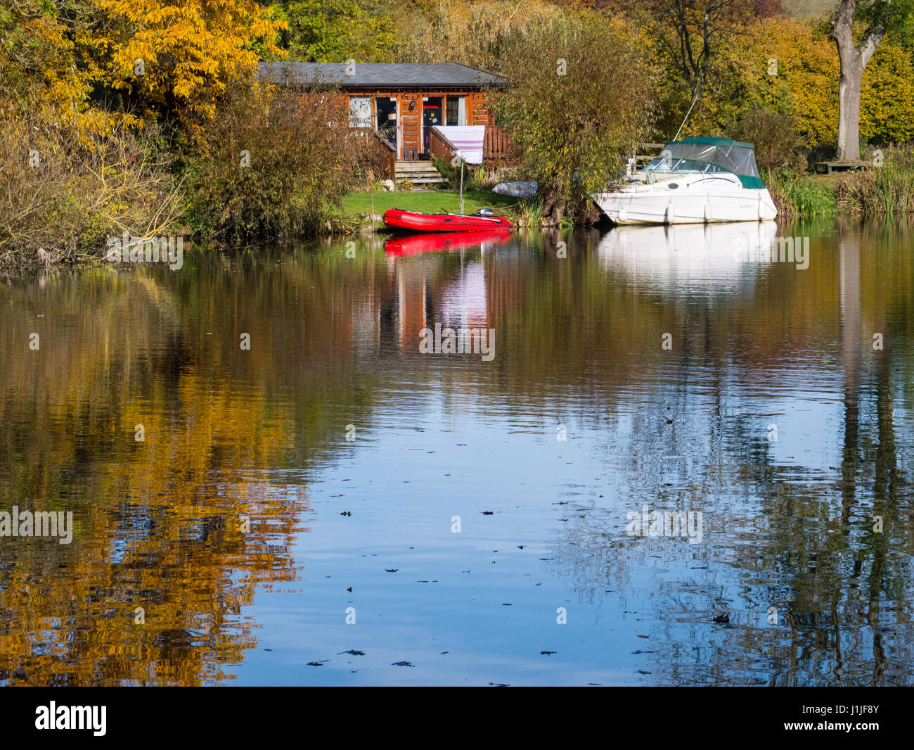Two Boats, River Thames, nr Pangbourne, Reading, Berkshire, England