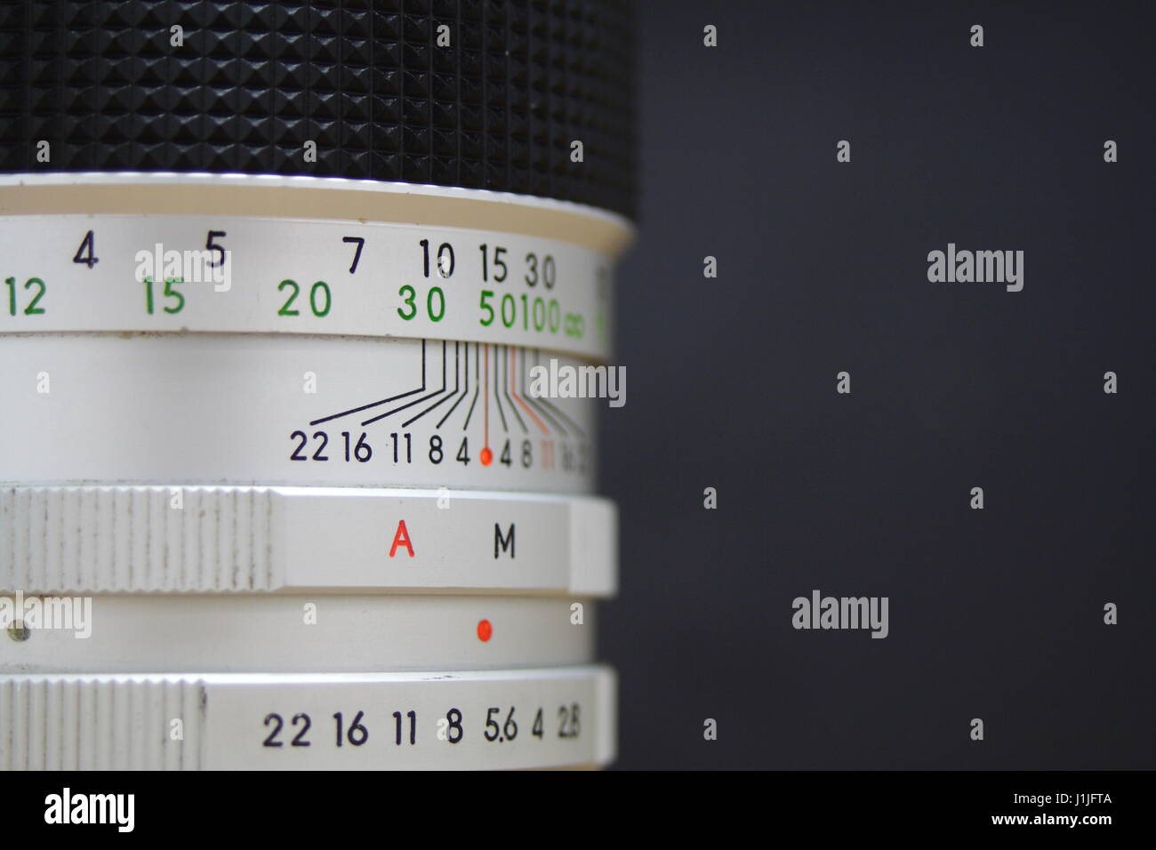 Manual Camera Lens focusing section Stock Photo Alamy