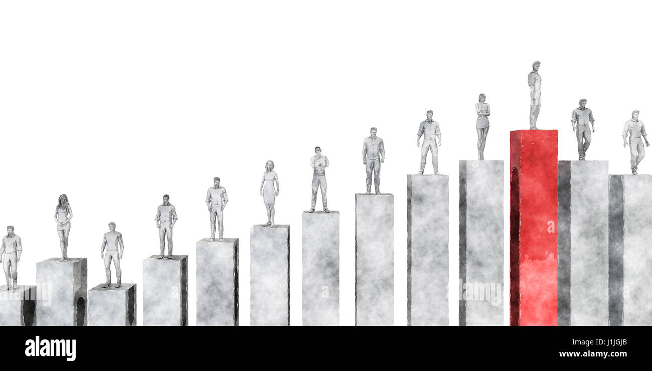 Business Management Strategy and Development as a Chart Concept Stock ...