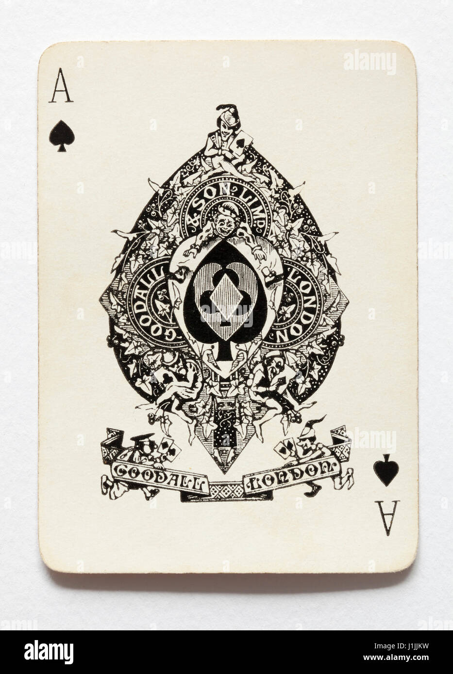 Ace of Spades. Playing Card Vintage Style. Casino and Poker. Modern Art and  Antique Background Stock Illustration - Illustration of aces, leisure:  270585441