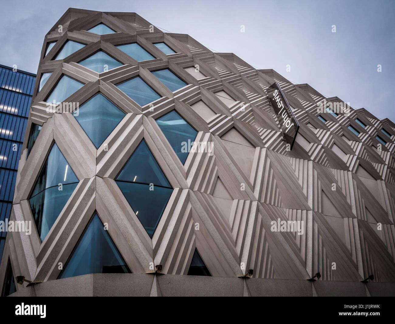 Exterior of John Lewis store at Victoria Gate, Leeds, UK Stock Photo