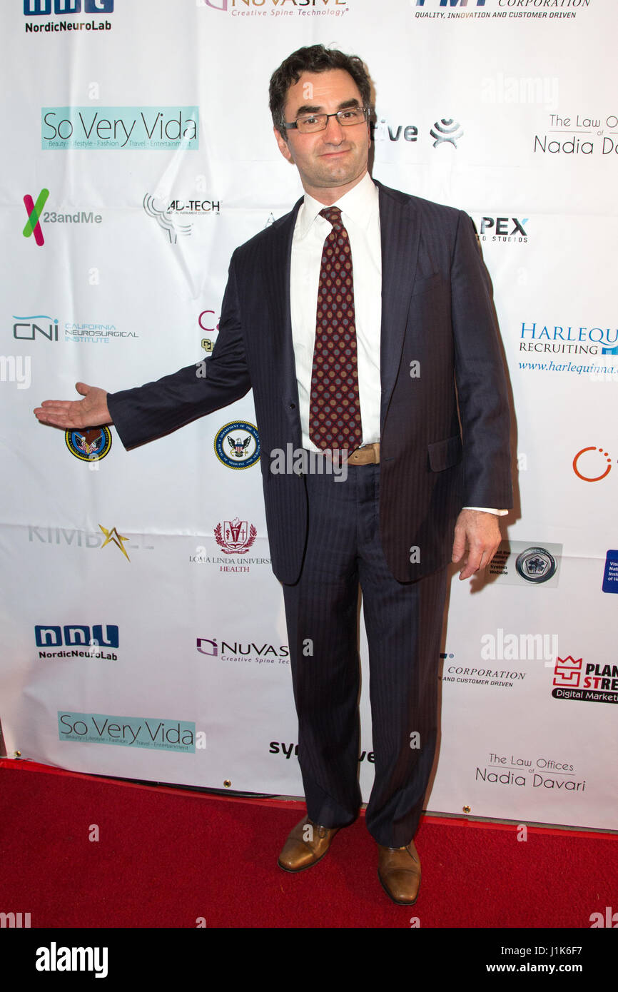 Los Angeles, California, USA. 20th Apr, 2017. Dr. Mark Liker attends the 14th Annual 'Gathering for Cure' Brain Mapping Foundation Awards Gala at the Millennium Biltmore Hotel in Los Angeles, California, on April 20th, 2017. The Society for Brain Mapping and Therapeutics (SBMT) is a non-profit biomedical association (501c6) principally concerned with Brain Mapping and Intra-operative Surgical planning. The Brain Mapping Foundation provides funding to members of the society and was honoring those who have made significant contributions to the field. Credit: Sheri Determan/Alamy Live News Stock Photo