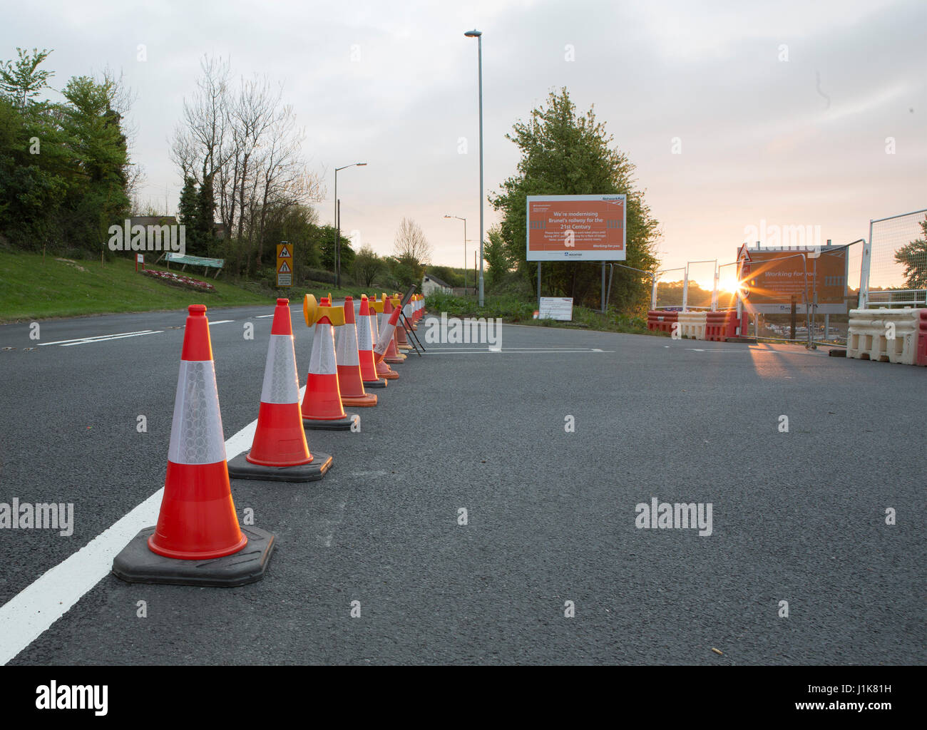 Royal Wootton Bassett, Wiltshire, UK. 22nd April 2017, The A3102 in