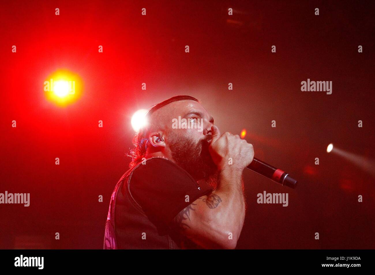 Las Vegas, NV, USA. 21st Apr, 2017. Jesse Leach of Killswitch Engage on