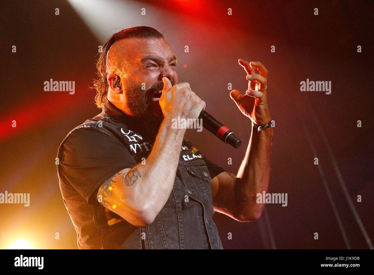 Las Vegas, NV, USA. 21st Apr, 2017. Jesse Leach of Killswitch Engage on