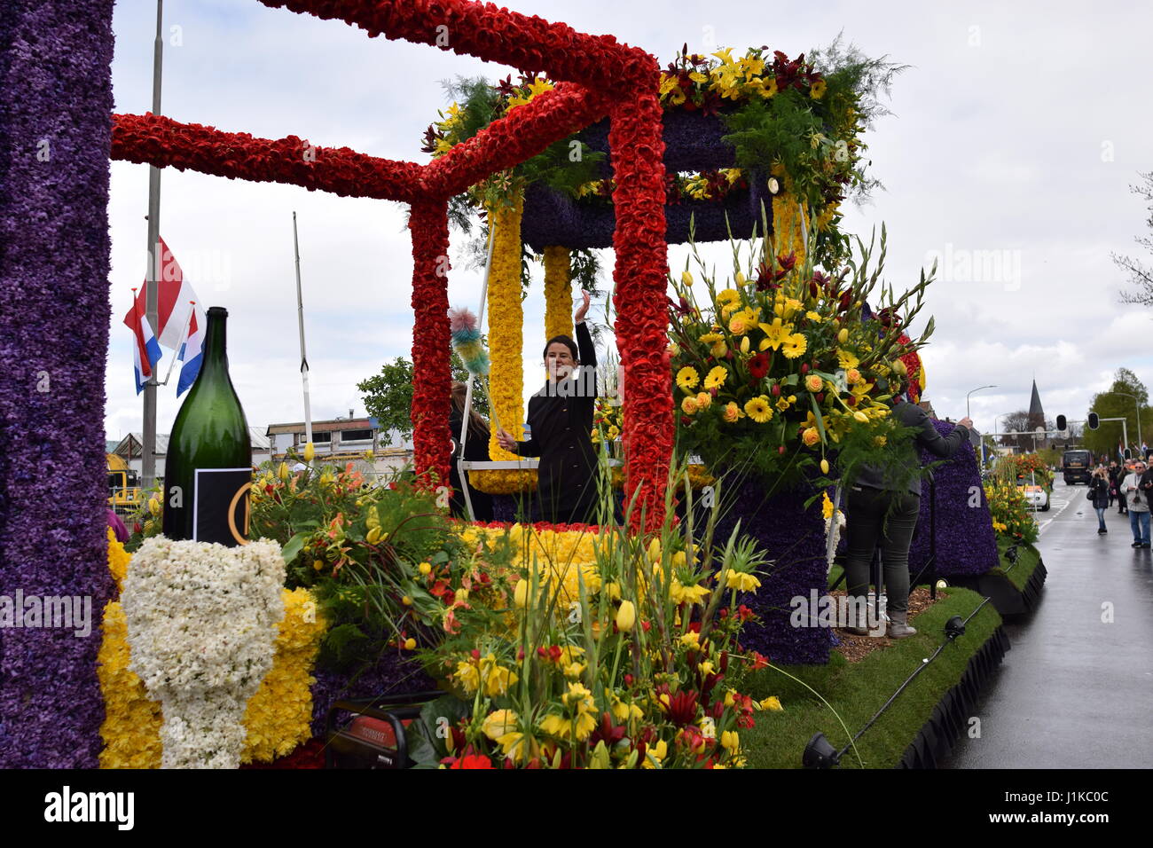 Sassenheim, The Netherlands. 22nd Apr, 2017. Flower parade/Bloemencorso