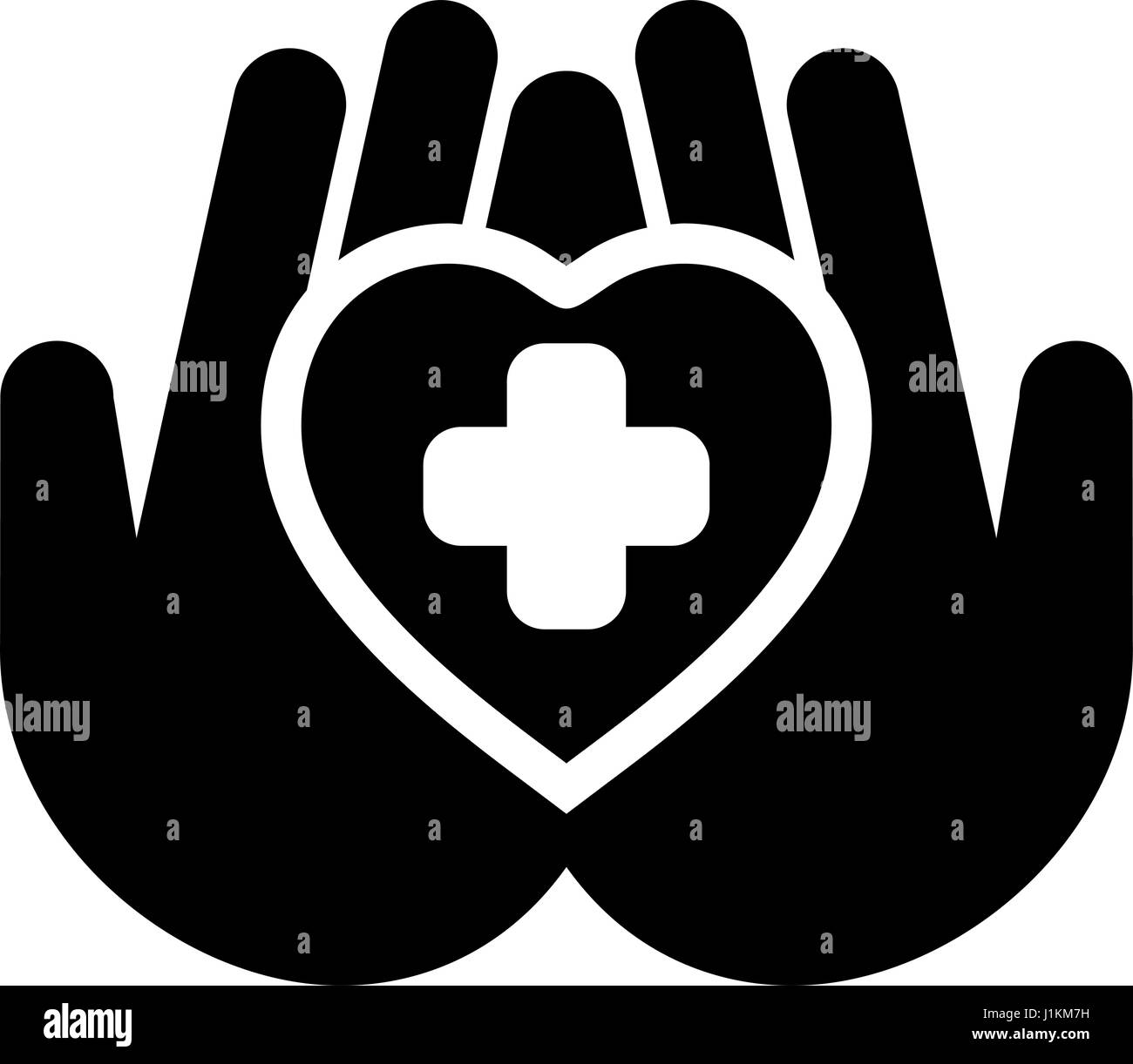 Heart protection Black and White Stock Photos & Images - Alamy