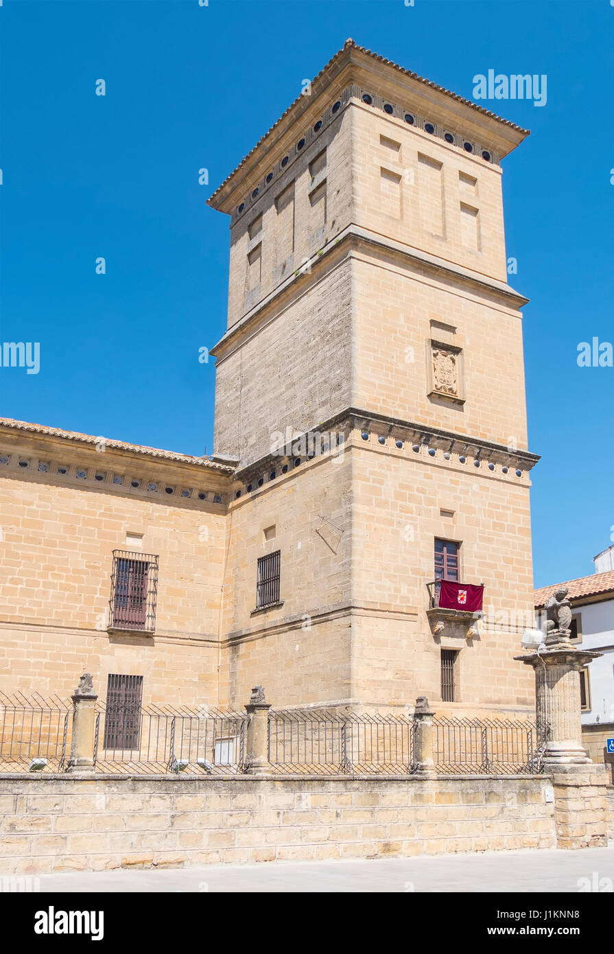 Tower of the Hospital de Santiago, Ubeda, Jaen, Spain Stock Photo