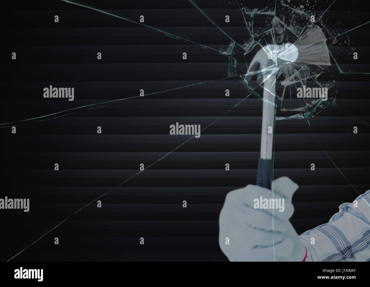 Breaking Glass Hammer Stock Photos & Breaking Glass Hammer Stock Images