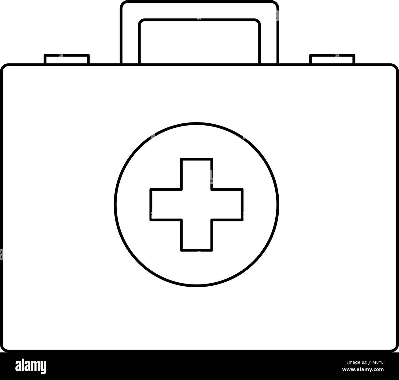 First aid briefcase Black and White Stock Photos & Images - Alamy