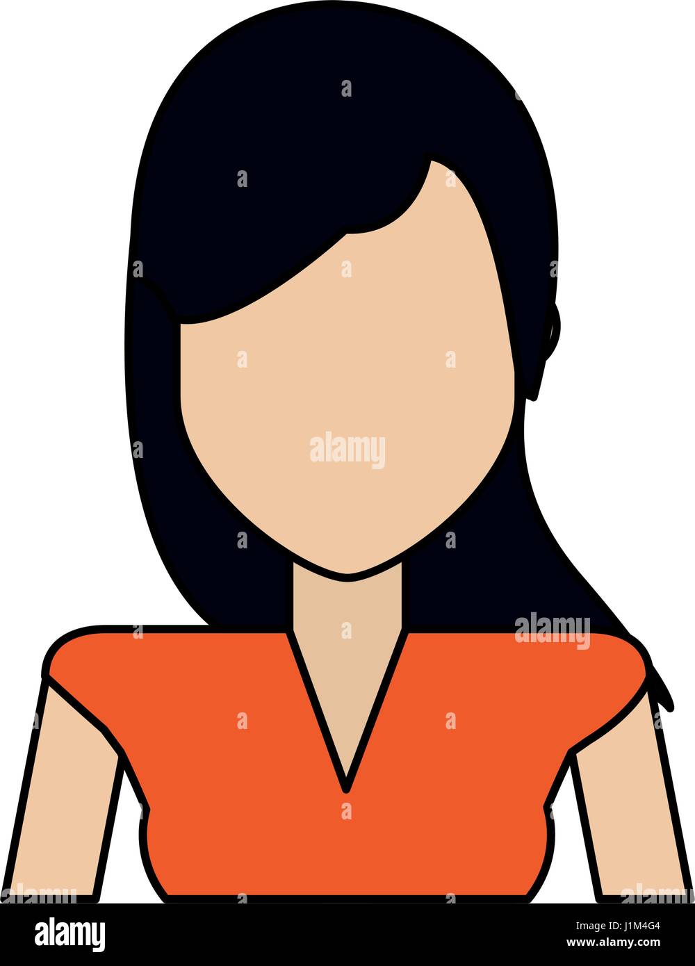 Faceless Woman Icon Image Stock Vector Image Art Alamy