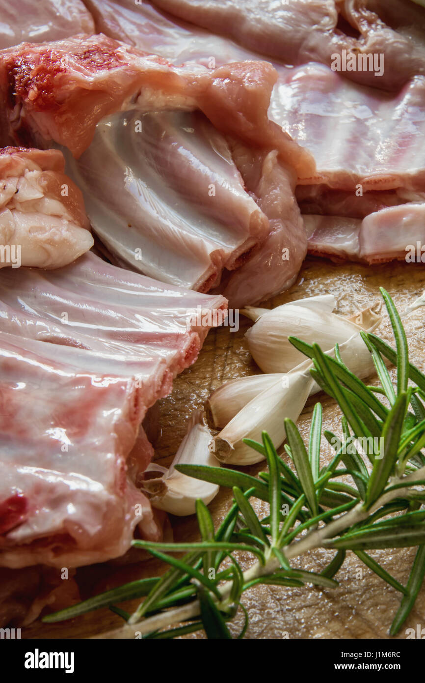 Prepare fresh tender ribs Stock Photo Alamy