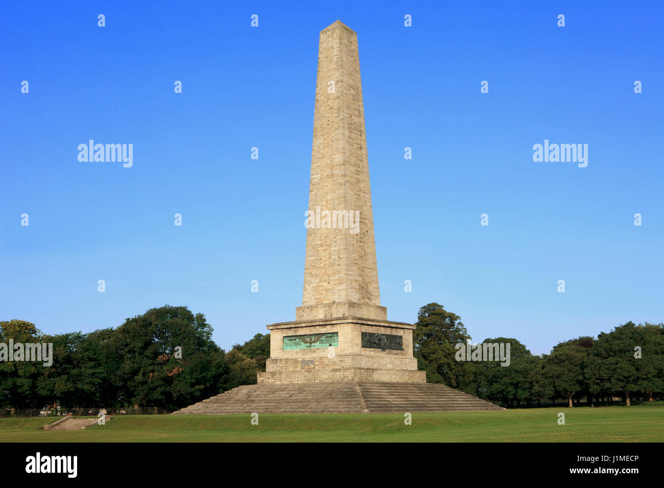 The Wellington Monument at the Phoenix Park in Dublin, Ireland Stock