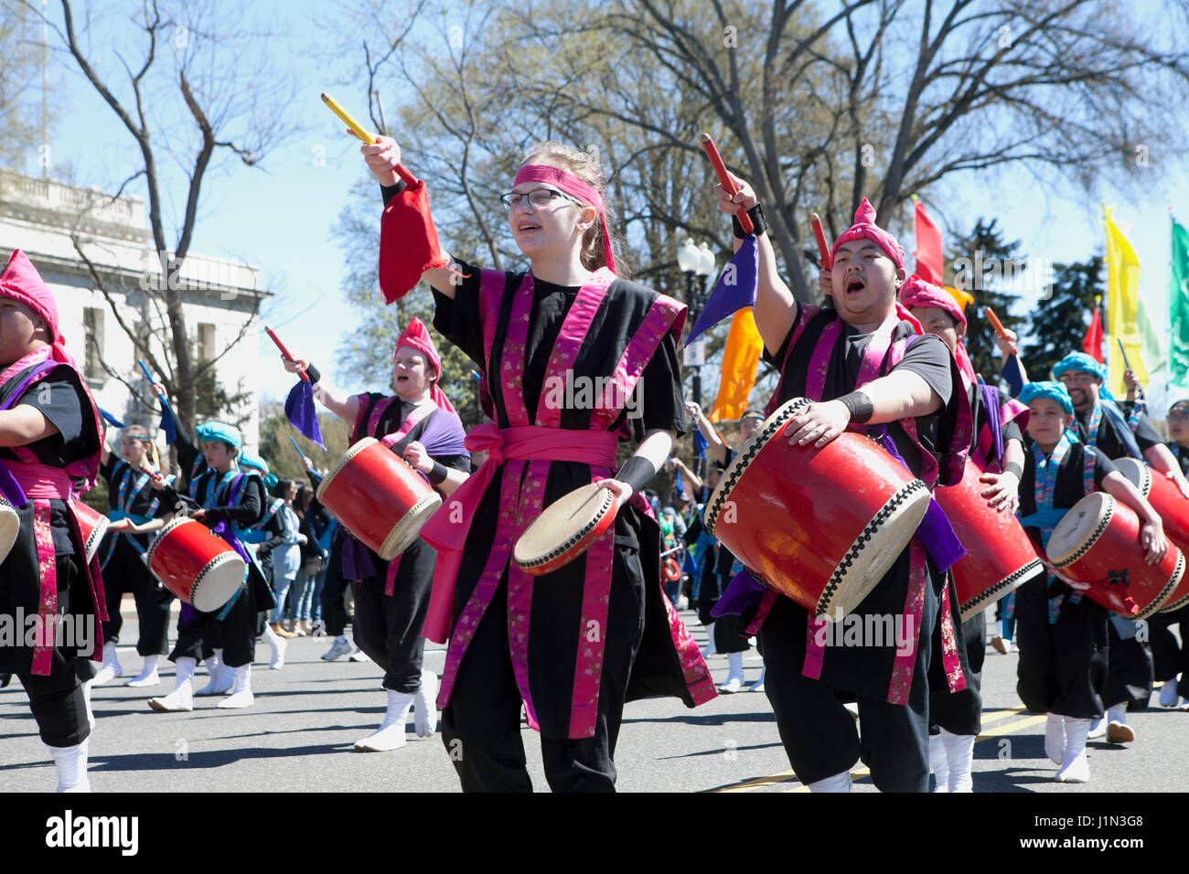 Washington dc cherry blossom parade hires stock photography and images