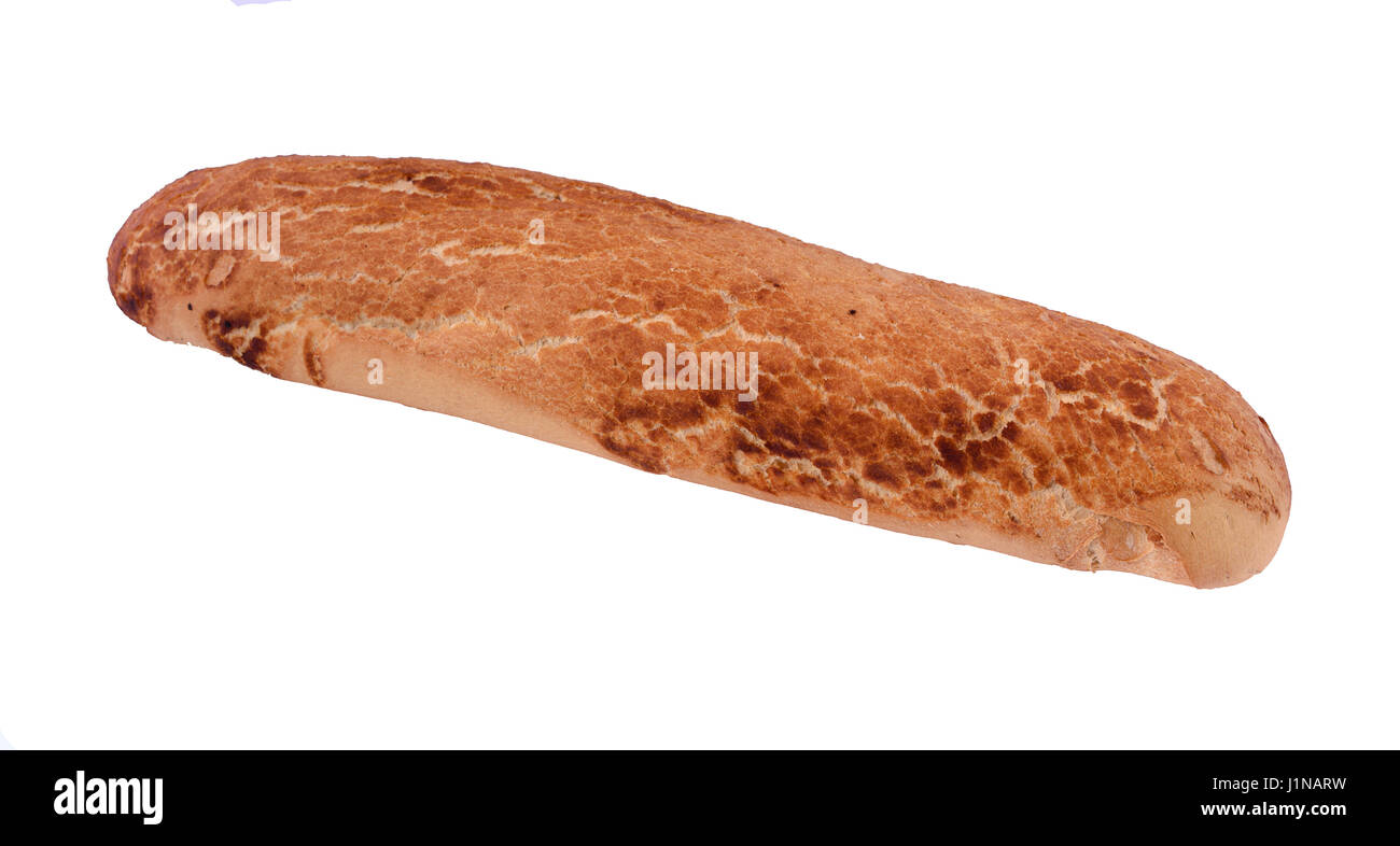 Isolated fresh bread baguette on a white background Stock Photo - Alamy