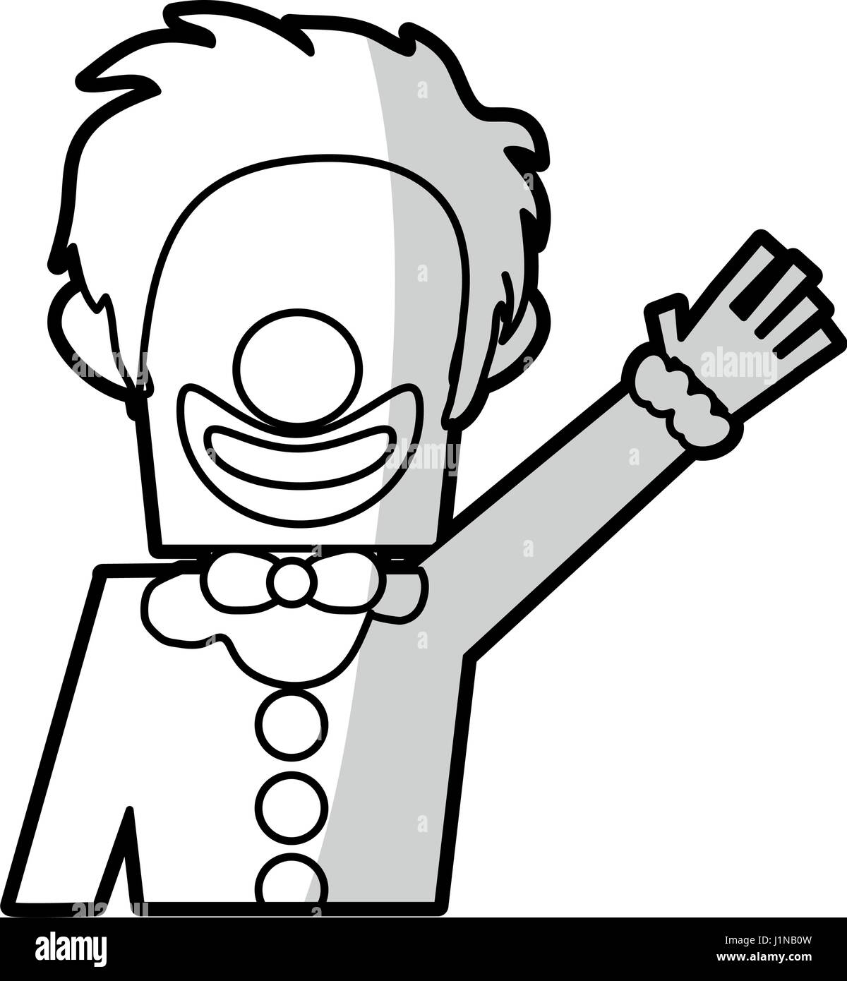 clown with no eyes cartoon icon image Stock Vector Image & Art Alamy