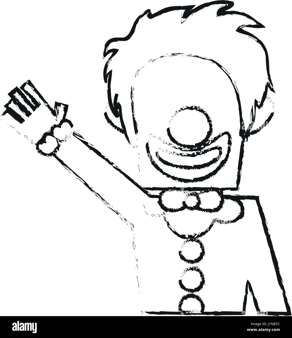 clown with no eyes cartoon icon image Stock Vector Image & Art Alamy