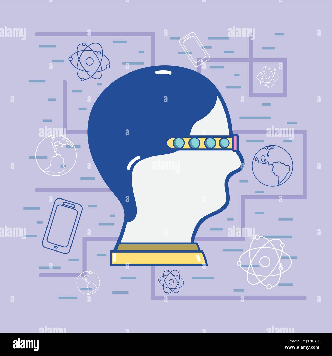 3d eyeglasses virtual experience game Stock Vector Image & Art Alamy