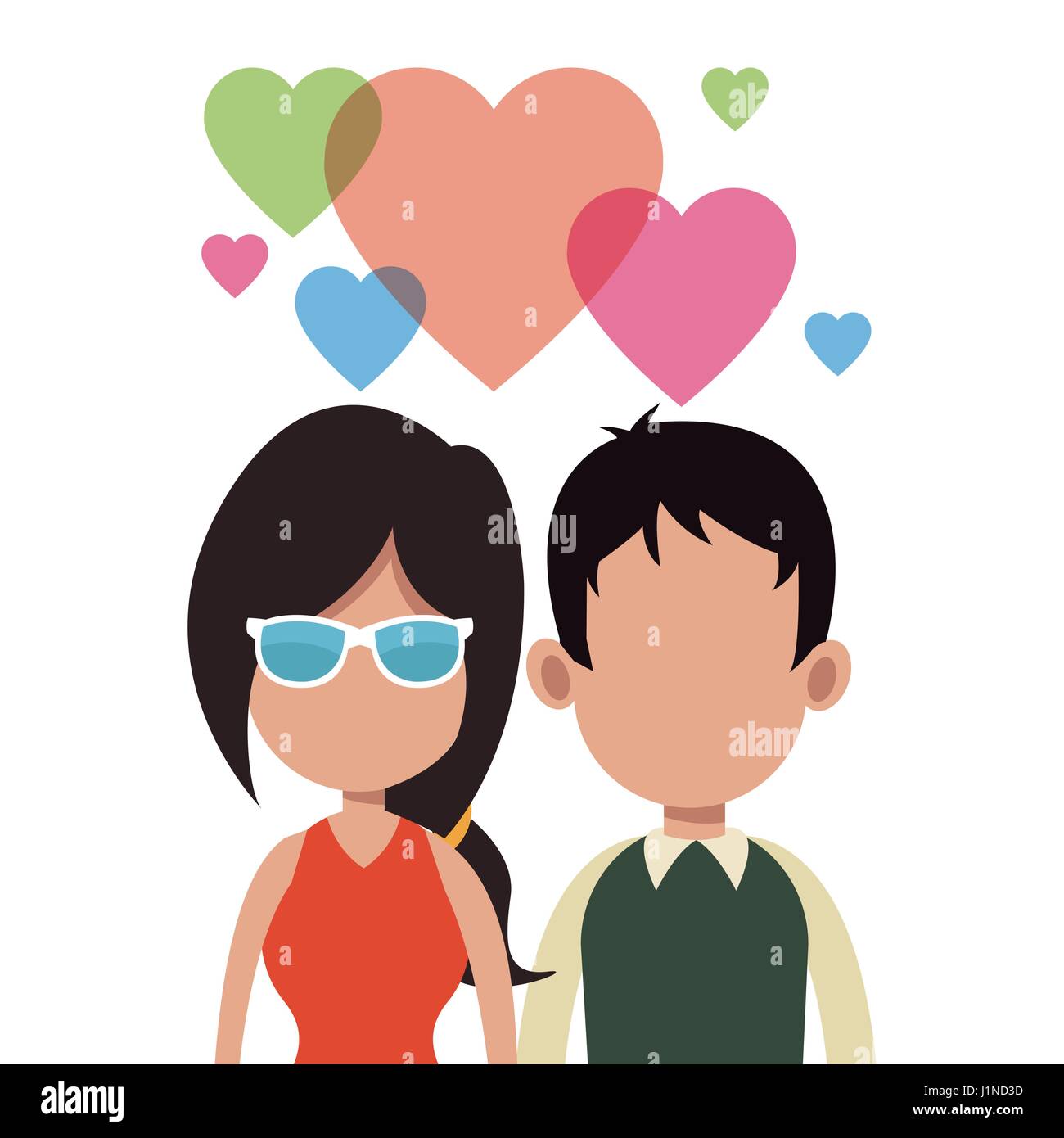 young couple love romantic Stock Vector Image & Art - Alamy