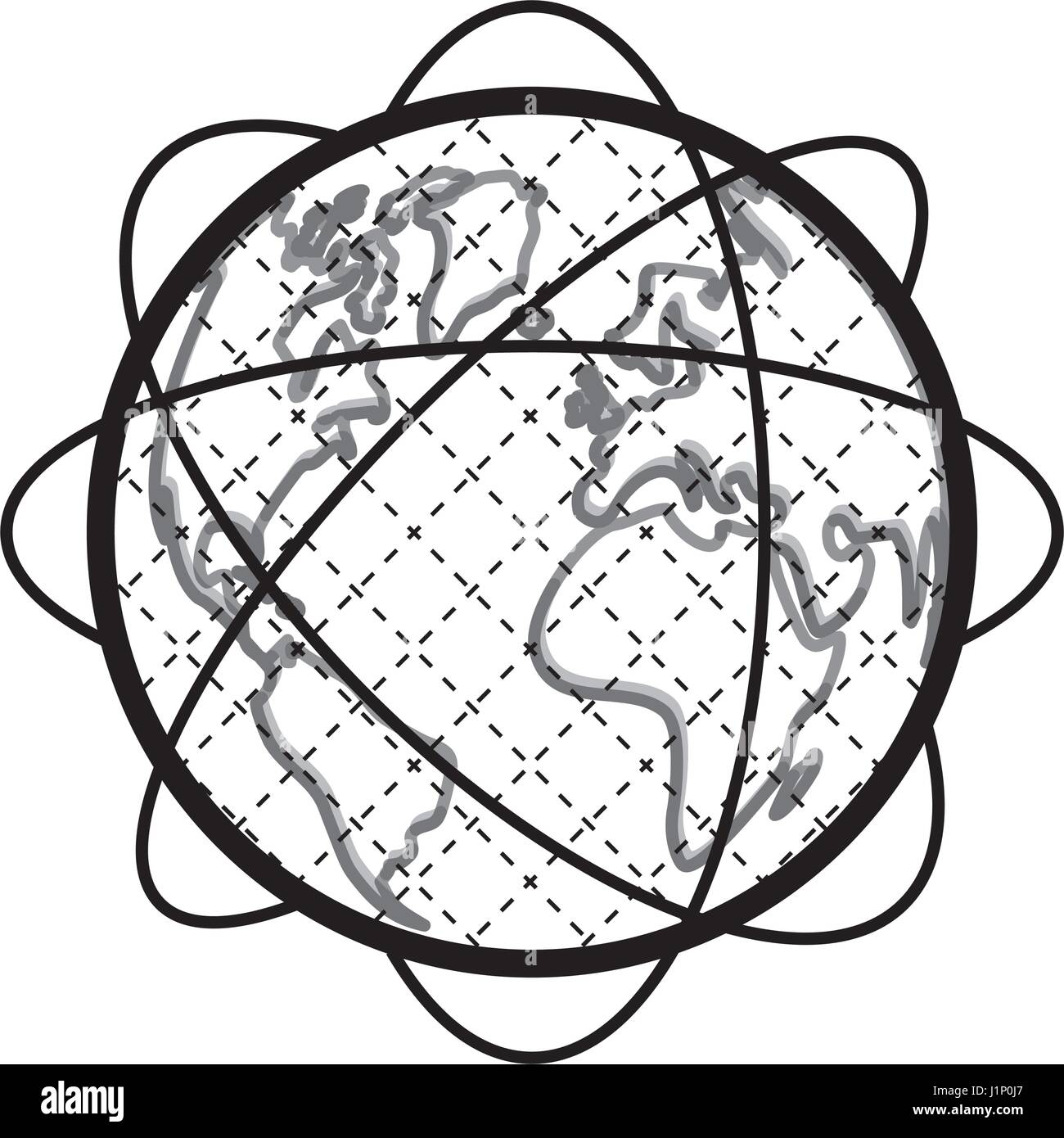 Isolated world earth Stock Vector Image & Art - Alamy