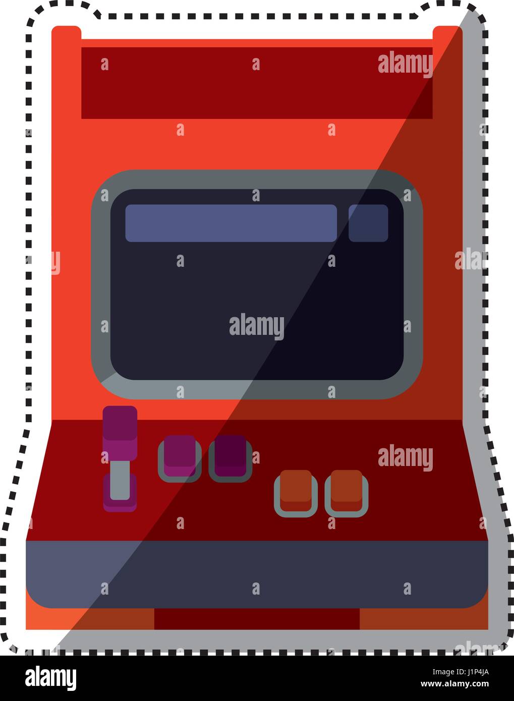 Videogame arcade machine Stock Vector Image & Art - Alamy