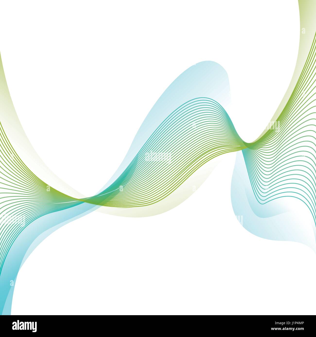 Green waves background Stock Vector Image & Art - Alamy