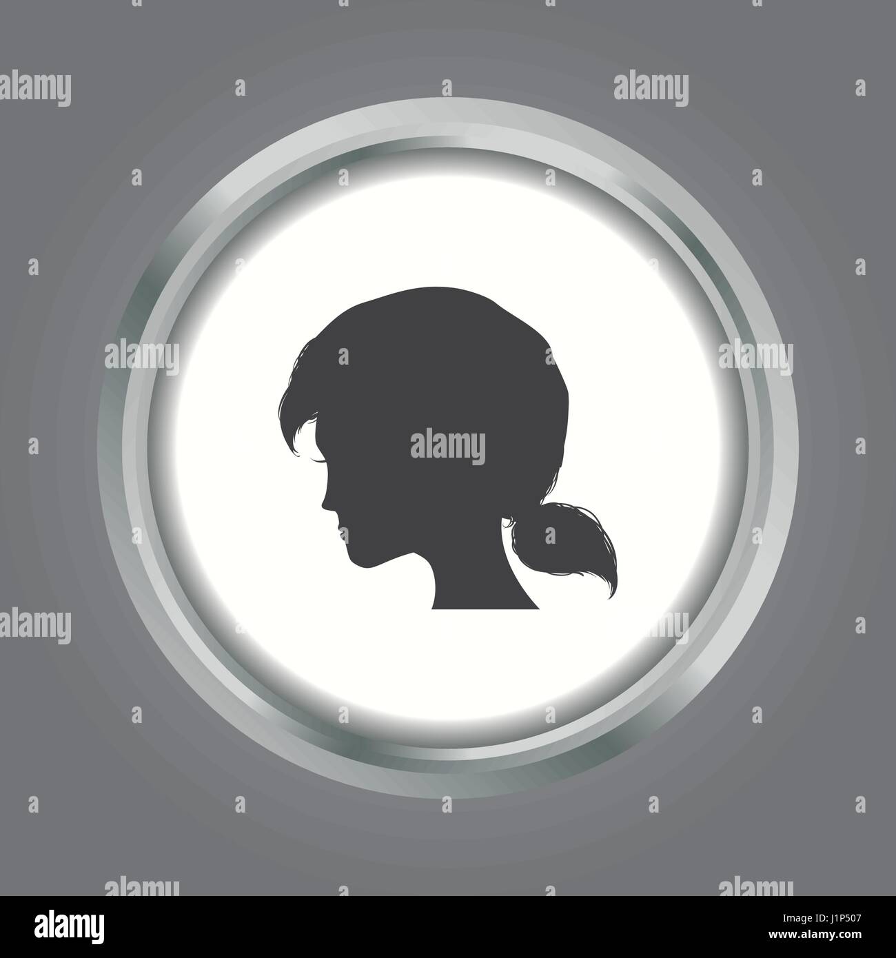 Woman head silhouette Stock Vector Image & Art - Alamy