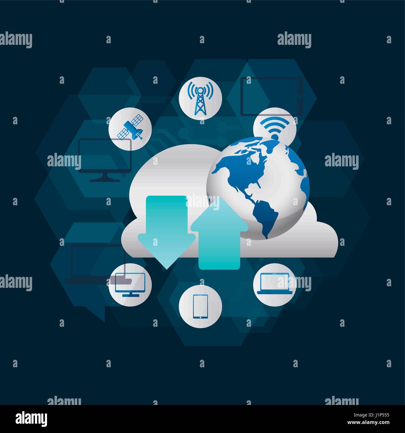 Digital communication technology Stock Vector Image & Art Alamy