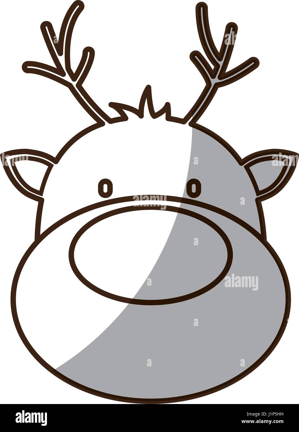 rudolph deer icon Stock Vector Image & Art - Alamy