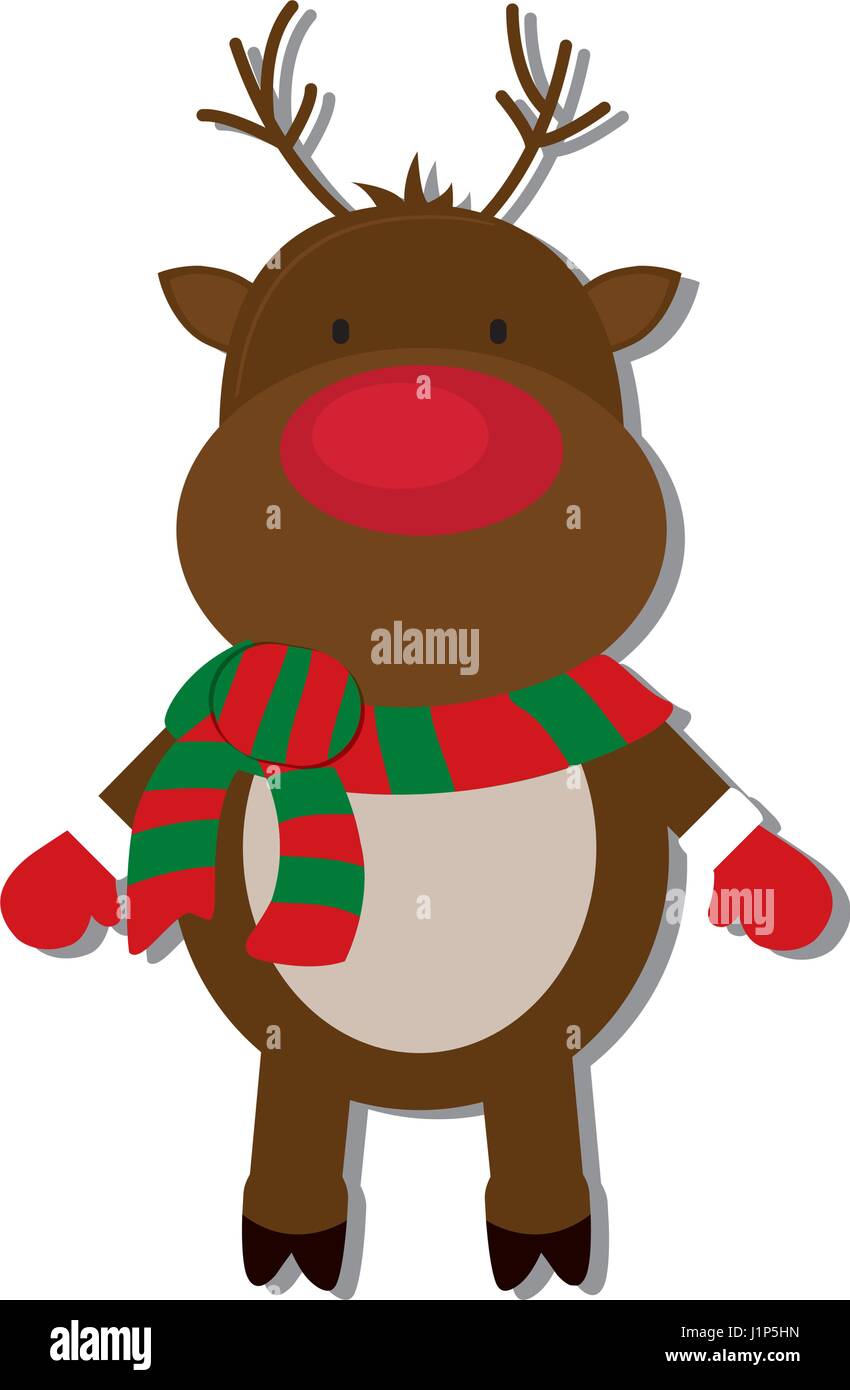 rudolph deer icon Stock Vector Image & Art - Alamy