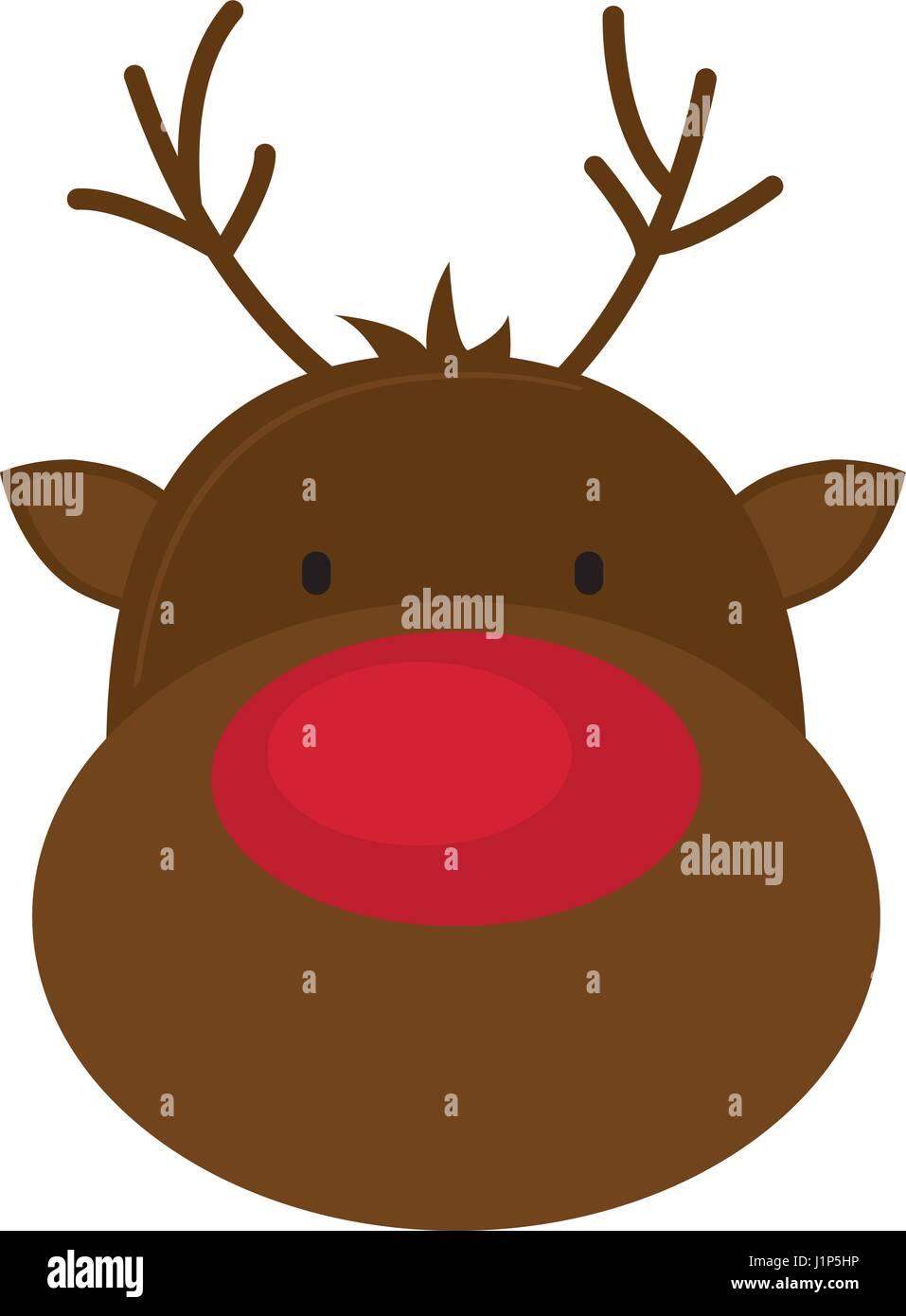 rudolph deer icon Stock Vector Image & Art - Alamy